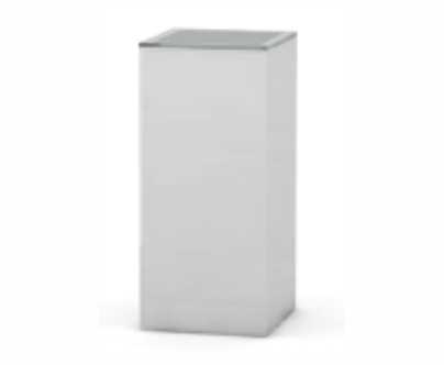 Buffetsystem / Vitrine "Acryl" milchig 50x50x110 (kombinierbar mit Buffetplatten)